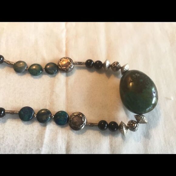 NWOT Sterling Silver Turquoise Necklace - Picture 10 of 12